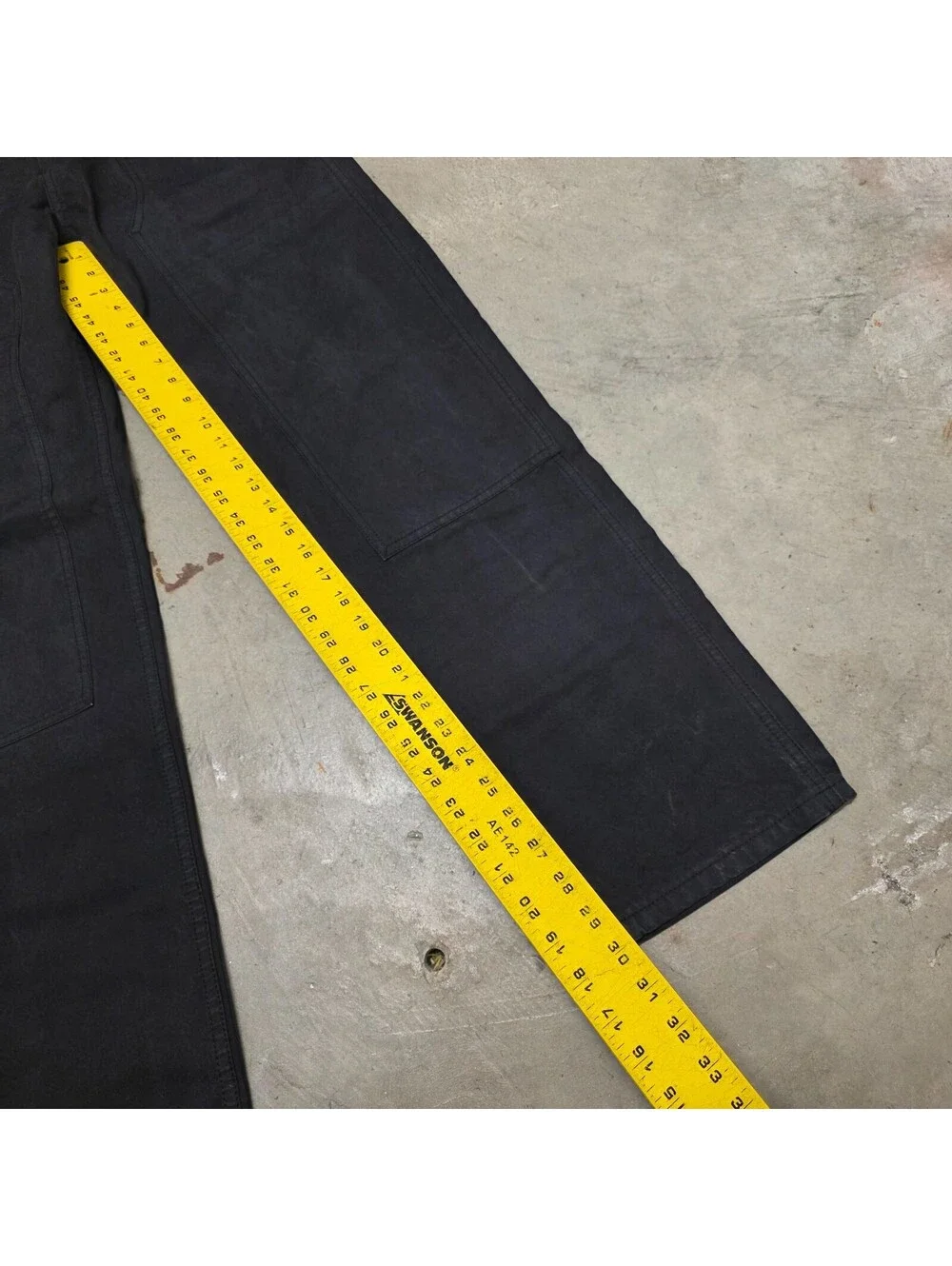 Madewell Pants Relaxed Straight Mens Size 30x30 Black Double Knee Carpenter
